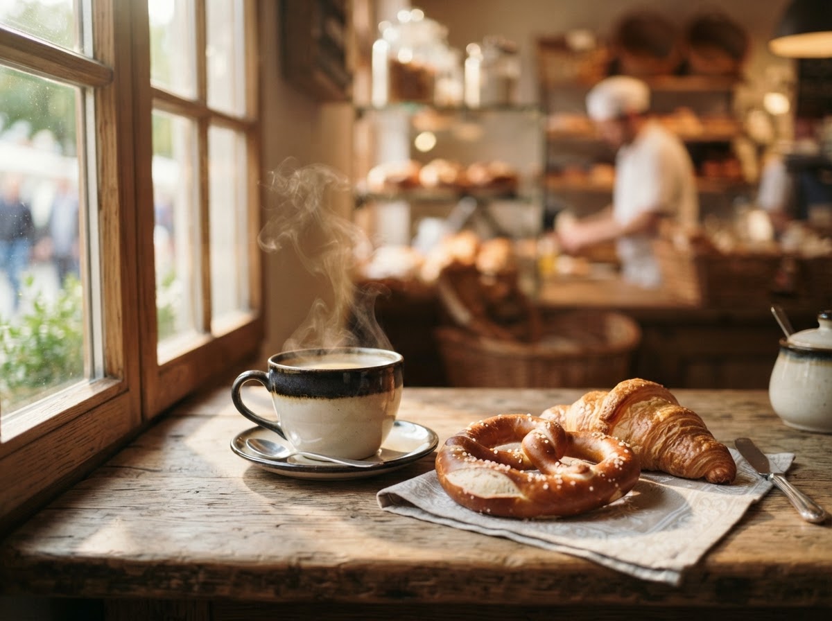 Frische Backwaren und Kaffee bei BrotZeit